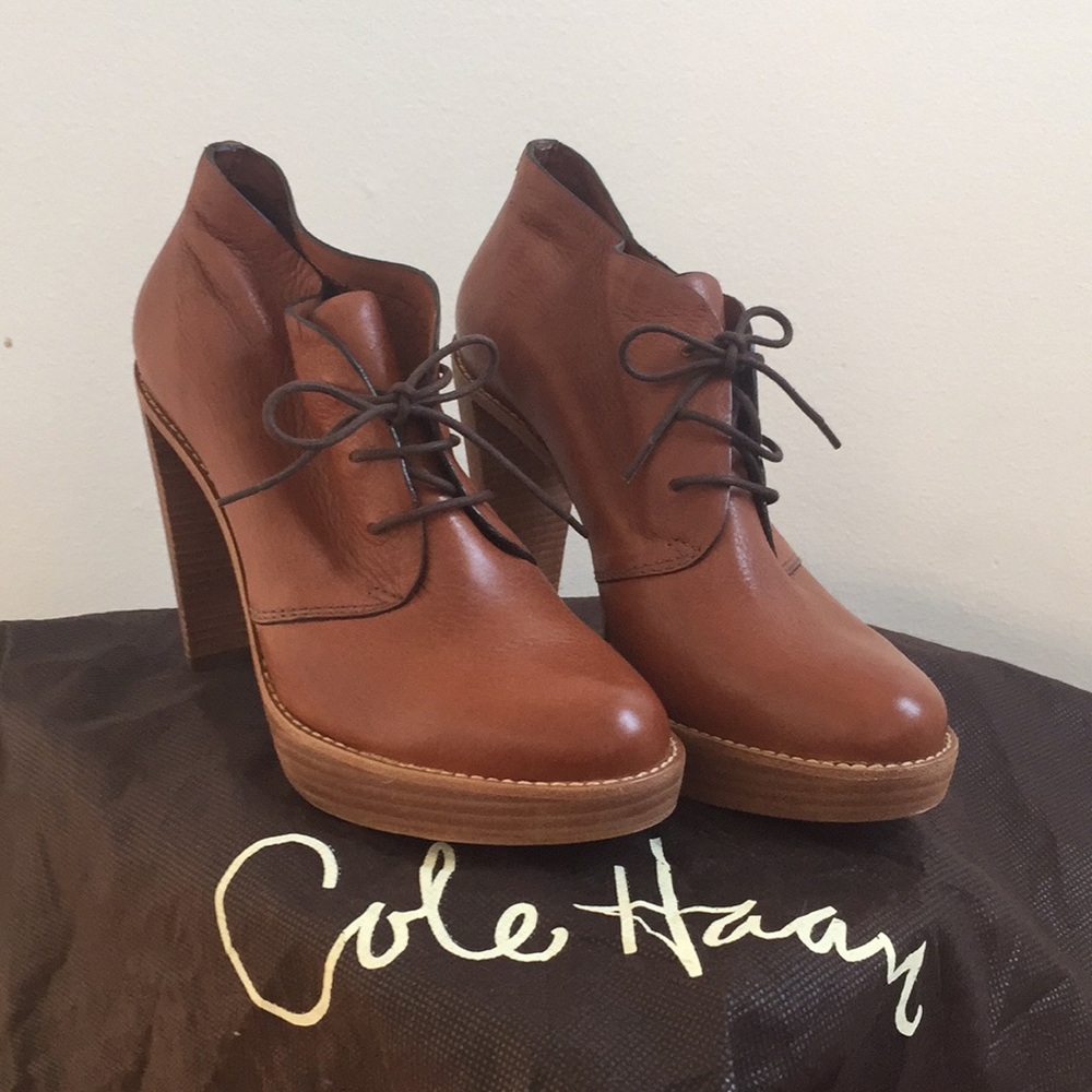 Cole Haan Brown Leather Booties *BRAND NEW